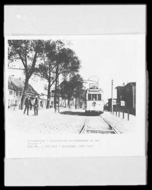 Blockierte Straßenbahn an der polnischen Grenze