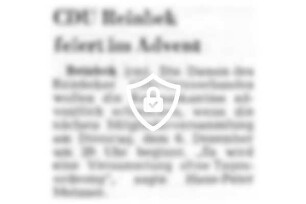 CDU Reinbek feiert im Advent