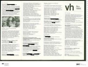 Programm 11. Monatsabschnitt 1966