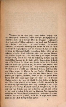 Gesang und Oper : kritisch-didaktische Abhandlungen in zwanglosen Heften, 2