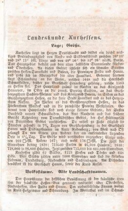 Lage; Größe.