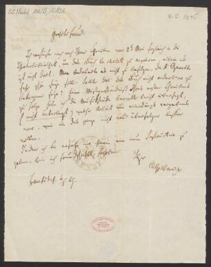 Brief an B. Schott's Söhne : 04.05.1845