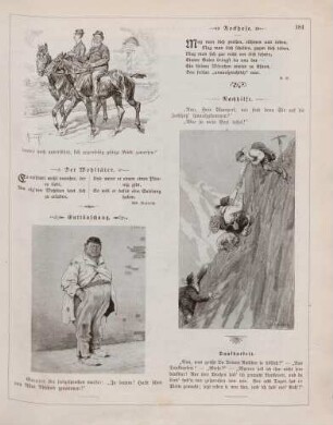 "Die befreundeten Gäule" "Enttäuschung" "Nachhilfe"