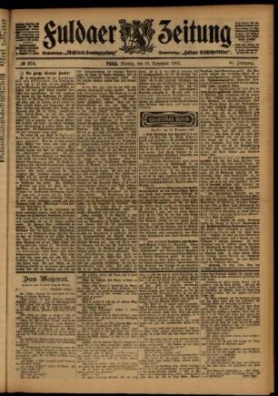 Ausgabe vom Montag, den 30. November 1903.