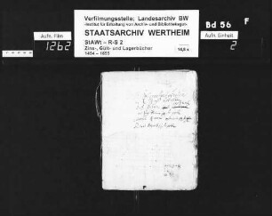 Kloster Bronnbacher Wiesenverleihungen, erneuert um 1683