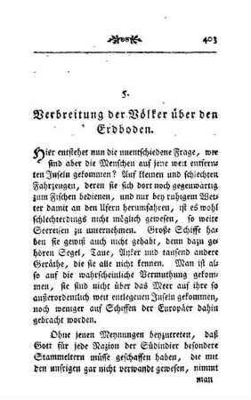 5. Verbreitung der Völker über den Erdboden.