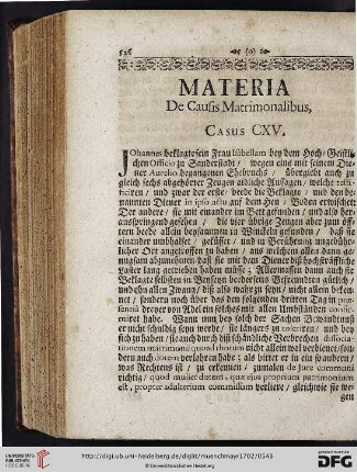 Materia de Causis Matrimonalibus