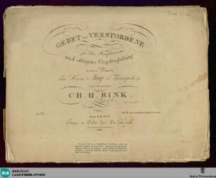 Gebet für Verstorbene : zu vier Singstimmen und obligater Orgelbegleitung; op. 71. No. 4 der vierstimmigen Gesänge