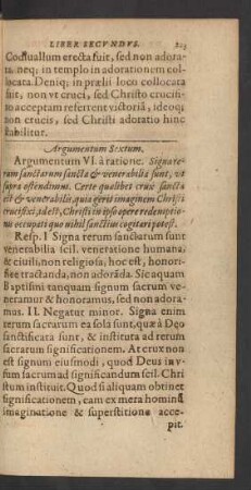 Argumentum Sextum.