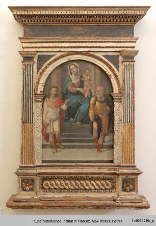 Madonna mit Kind zwischen den Heiligen Sigismund und Rochus