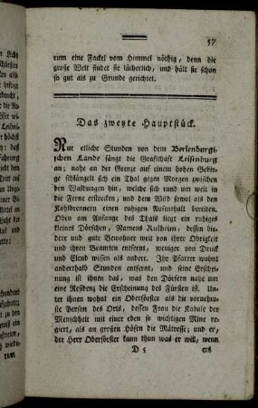 Das zweyte Hauptstück.