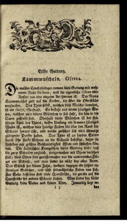 Eilfte Gattung. Kammmuscheln. Ostrea.