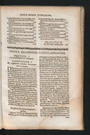 Index Secundus Conclusionum.