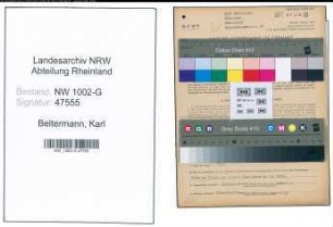 Entnazifizierung Karl Beltermann, geb. 31.01.1894 (Schreiner)