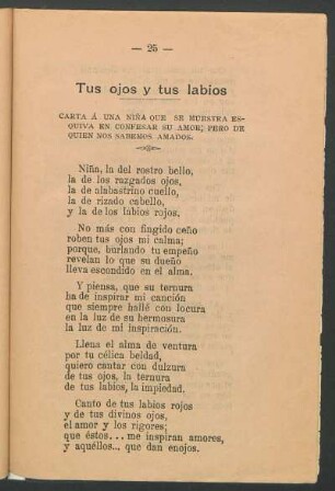 Tus ojos y tus labios