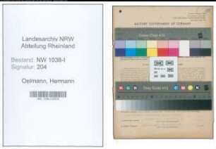 Entnazifizierung Hermann Oelmann , geb. 03.04.1914 (Polizist)