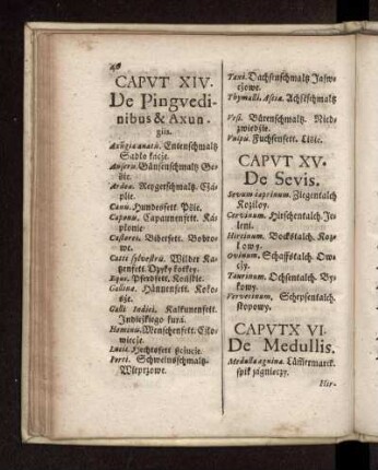 Caput XV. De Sevis