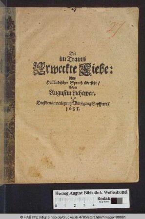 Die im Traum Erweckte Liebe