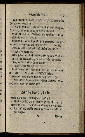 Wahrhaftigkeit.