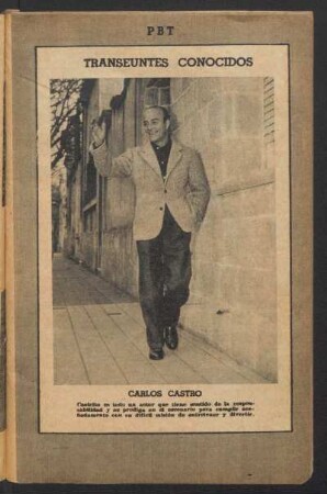Carlos Castro - [Fotografía] : Transeúntes conocidos
