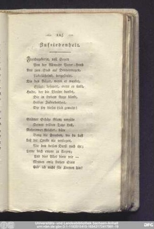 Zufriedenheit.