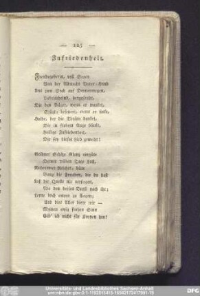 Zufriedenheit.