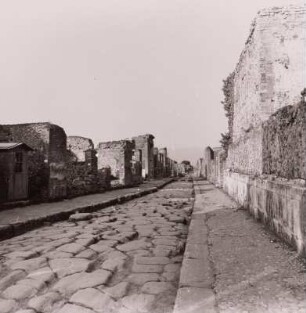 Italien, Pompeji, Via del Fiore, Natursteinpflaster