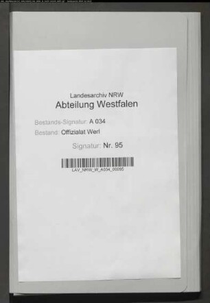 Protocollum obligationum ex contractuum des Gogerichts Attendorn