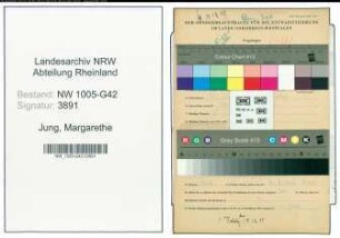 Entnazifizierung Margarethe Jung , geb. 09.12.1921 ()