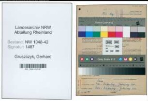 Entnazifizierung Gerhard Gruszczyk , geb. 19.09.1904 (Gaertner)