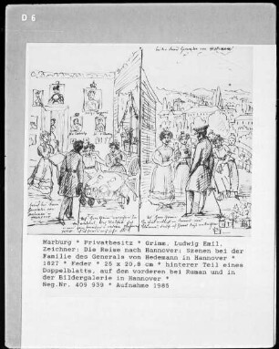 Die Reise nach Hannover: "Szenen bei der Familie des Generals von Hedemann in Hannover"
