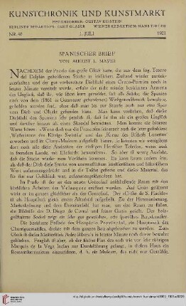 Neue Folge 32 = Jahrgang 56: Spanischer Brief
