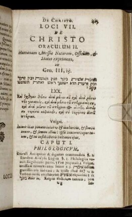 Caput I. Philologicum.