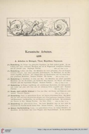Keramische Arbeiten