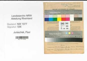 Entnazifizierung Paul Juraschek , geb. 23.01.1896 (Polizist)