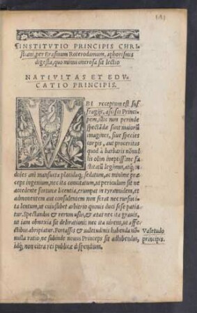 Nativitas Et Educatio Principis.