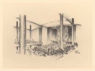 Kongresszentrum Heidelberg Neubau: Perspektivische Ansicht Orgel