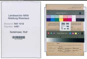 Entnazifizierung Rolf Sedelmaier , geb. 10.05.1917 (Arzt)