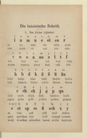 Die lateinische Schrift
