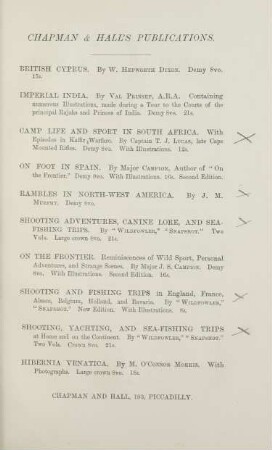 Chapman & Hall's publications
