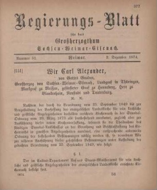 Nr. 31 : 2. Dezember 1874