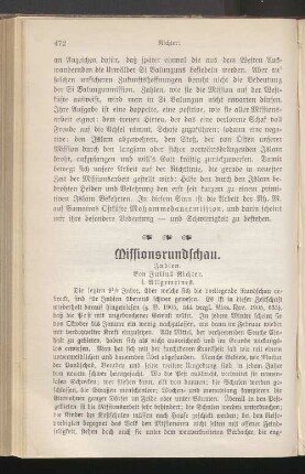 Missionsrundschau