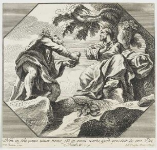 Die Versuchung Christi (Deckengemälde der Jesuitenkirche in Antwerpen)
