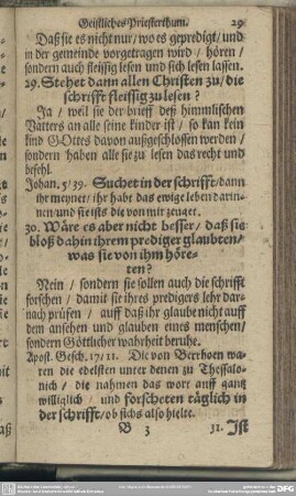 29. Stehet dann allen Christen zu, die schrifft fleissig zu lesen?