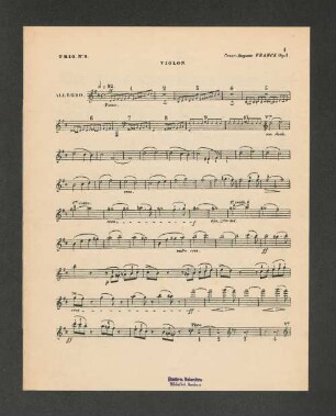 Trio. No. 3. Violon.