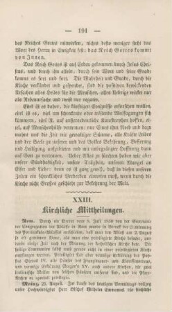 191-192 Kirchliche Mittheilungen