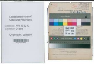 Entnazifizierung Wilhelm Overmann , geb. 28.09.1907 (Fabrikant)