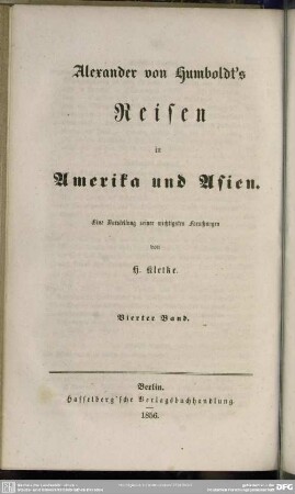 4: Alexander von Humboldt's Reisen im europäischen und asiatischen Rußland, Band 2