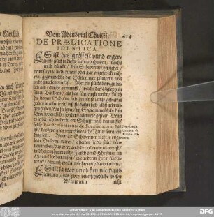 De Praedicatione Identica.