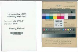 Entnazifizierung Richard Plaettig , geb. 03.05.1909 (Arzt)